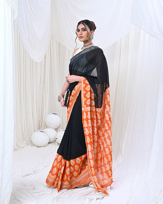 Oceanic Serenade Saree