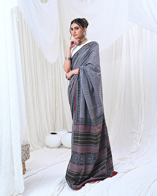 Grey Aranya Saree