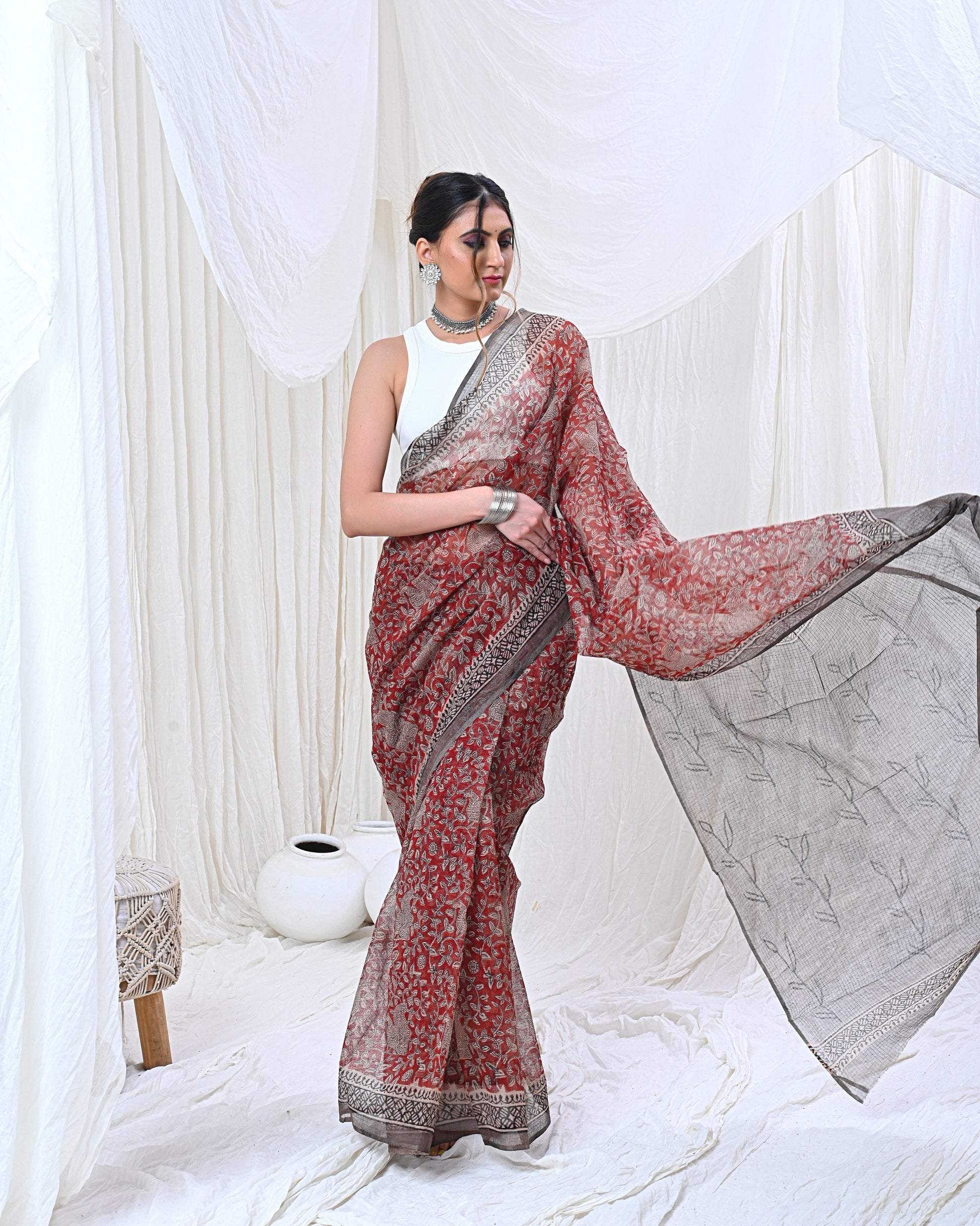 Sunset Serenade Saree