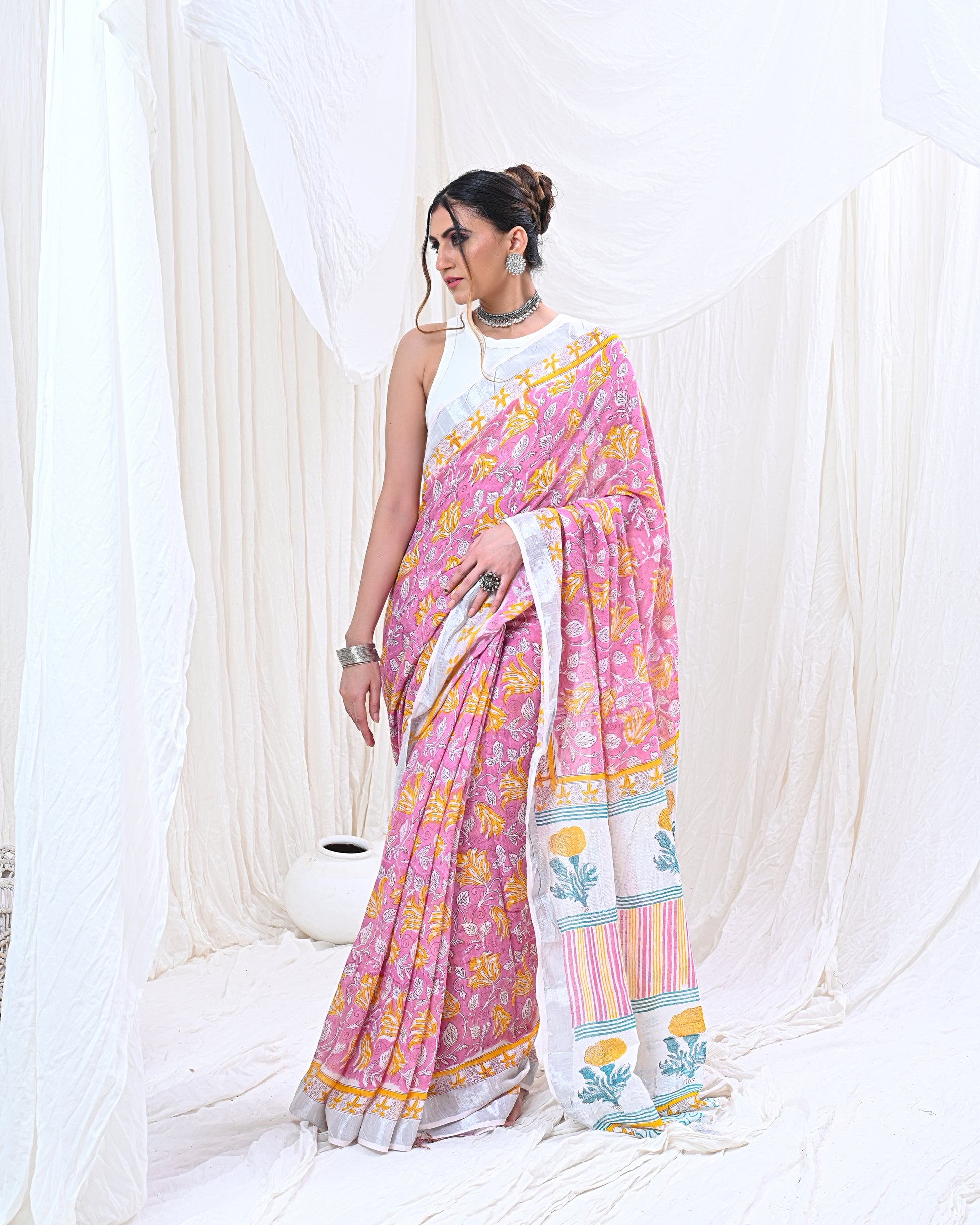 Onyx Rose Saree