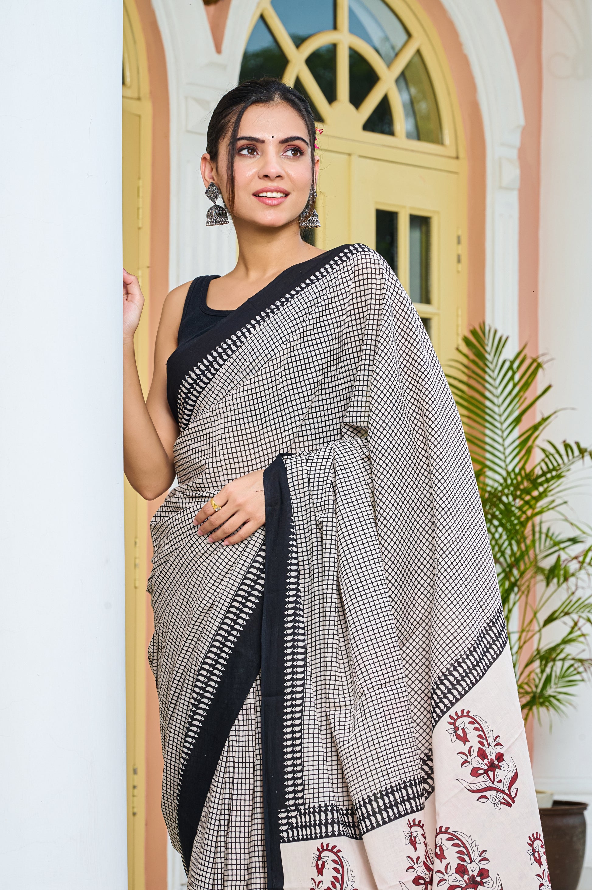 Charcoal Grace Saree