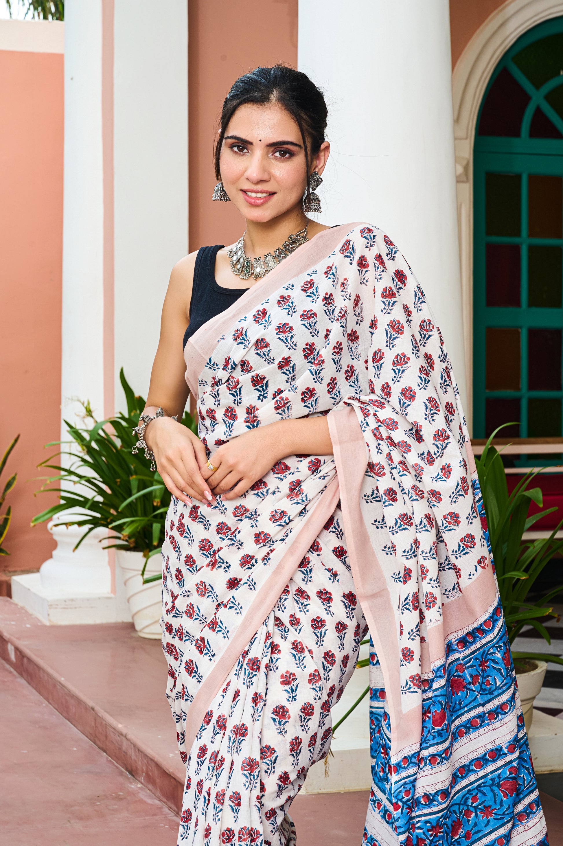 Ivory Garden Saree