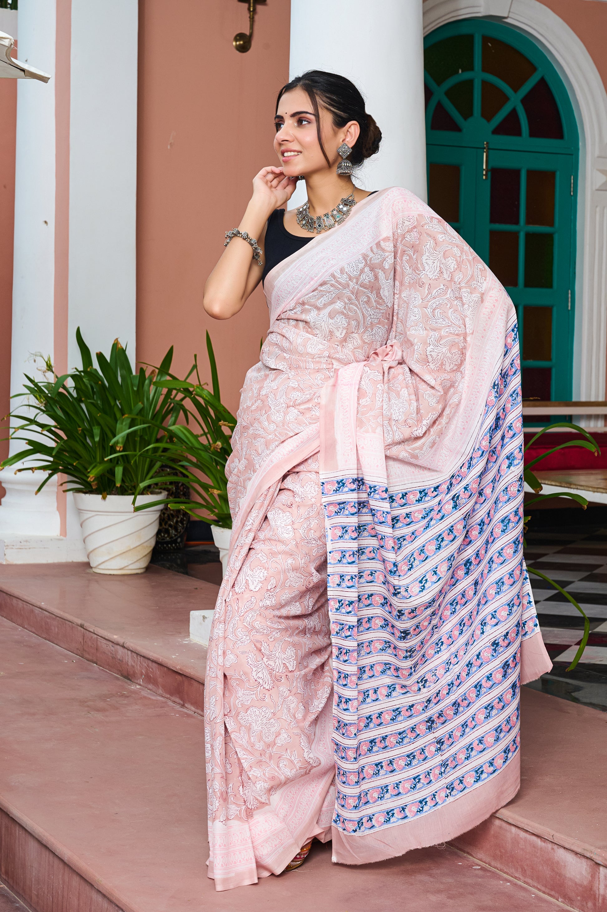 Blush Elegance Saree