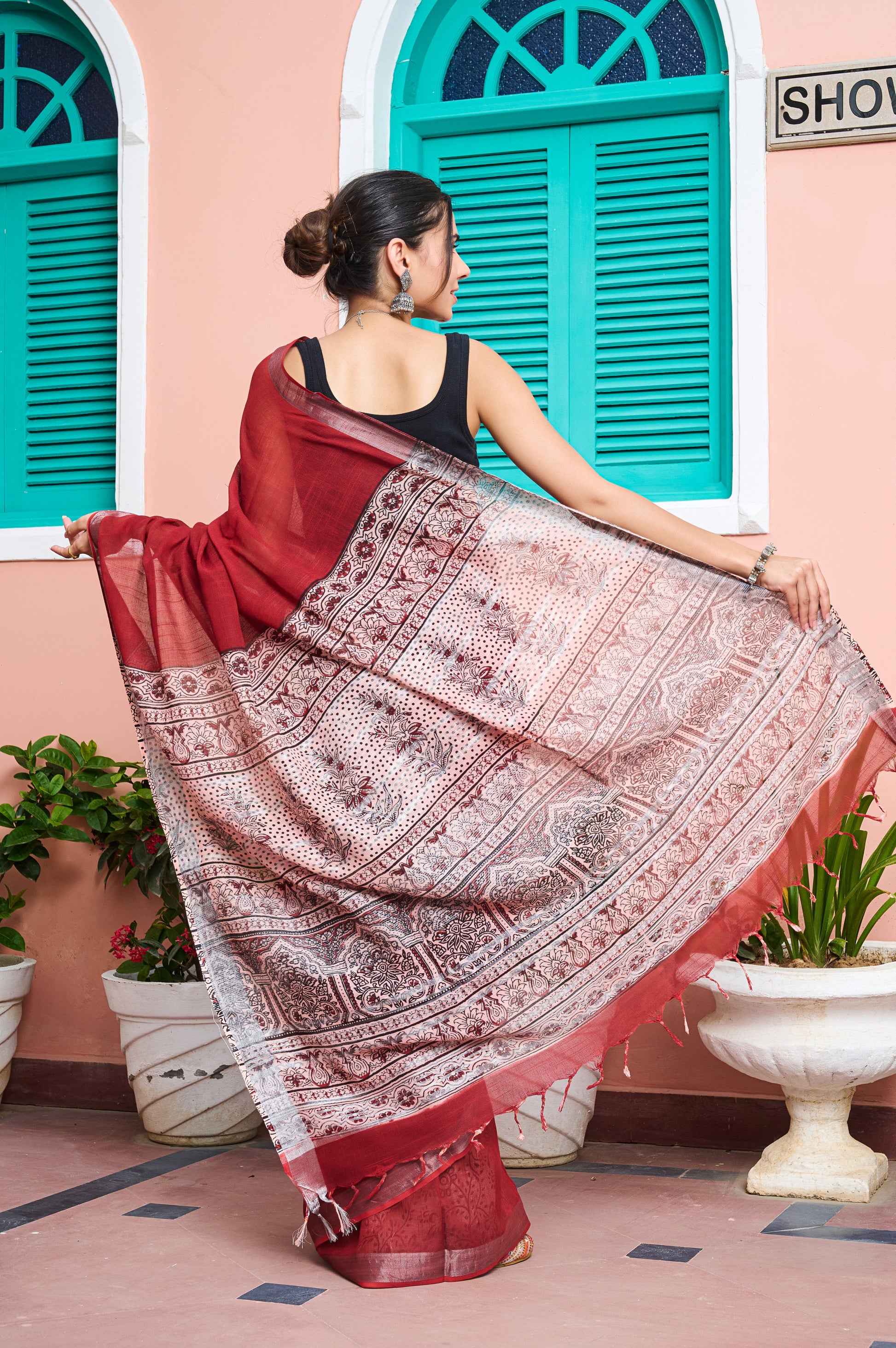 Rust Reverie Saree