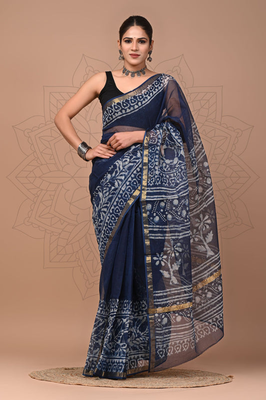 Blue Vein saree
