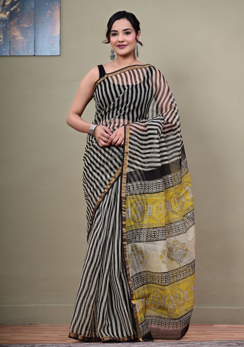 Regal Stripes Kota Saree