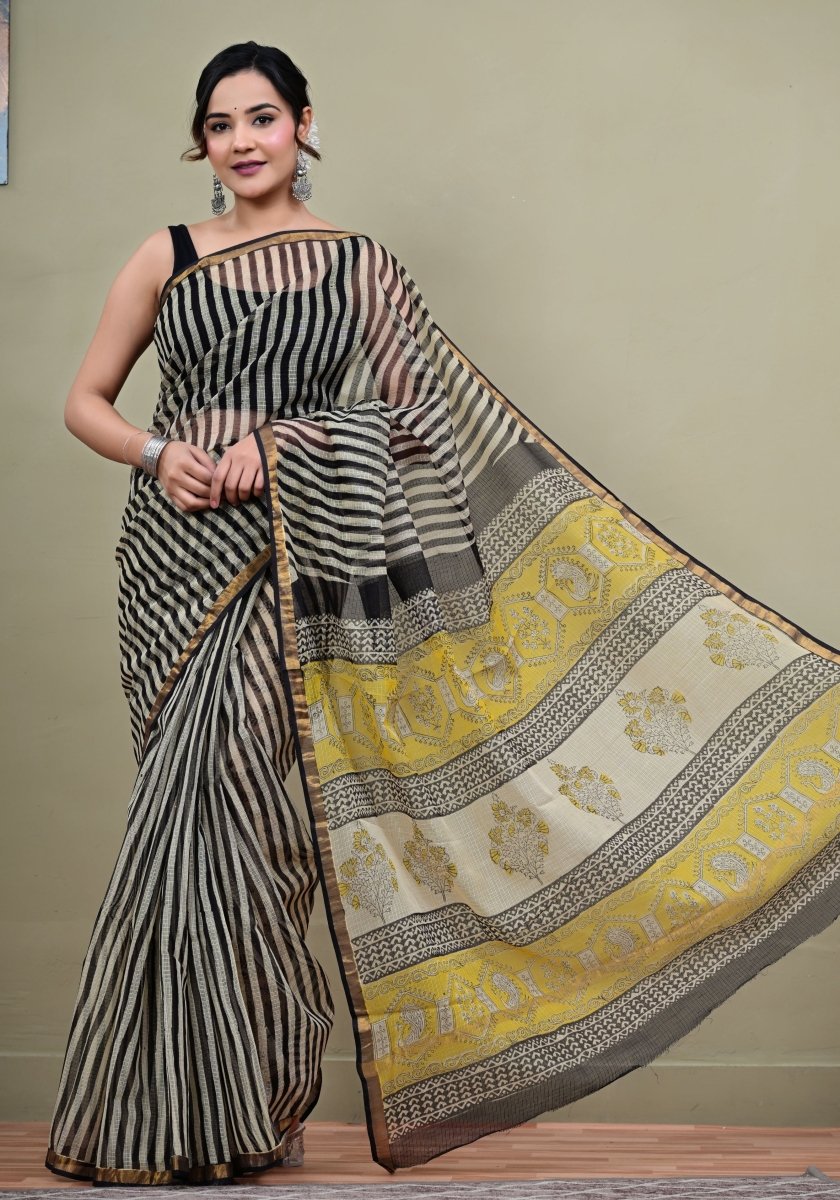 Regal Stripes Kota Saree