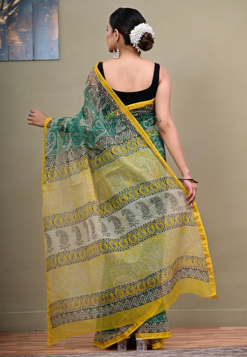 Green Aura Kota Saree