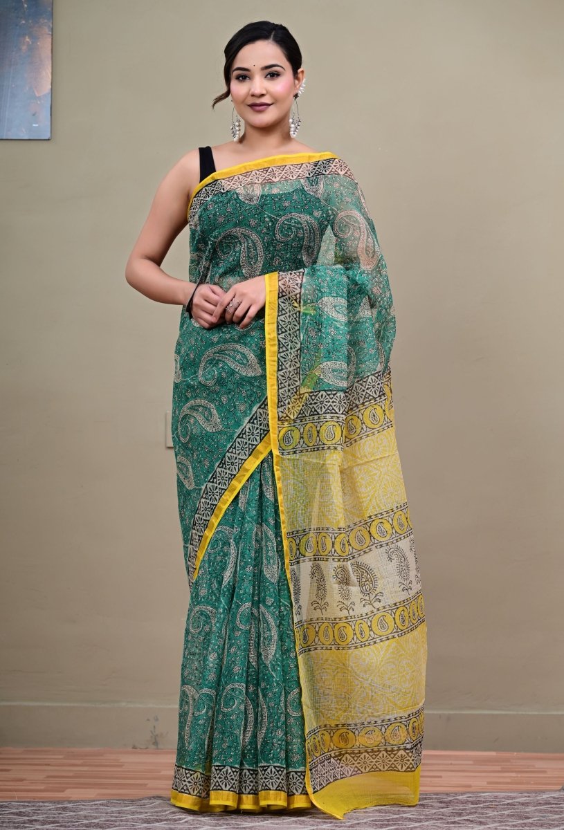 Green Aura Kota Saree