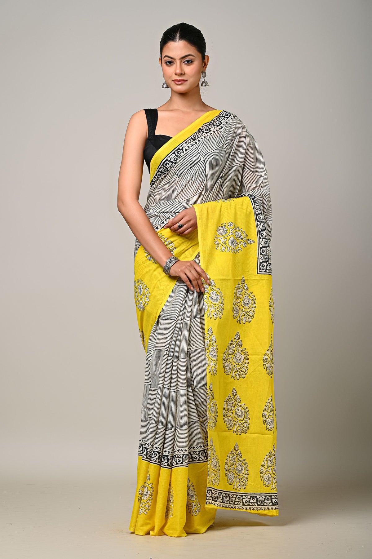 Sunlit Stripes Saree