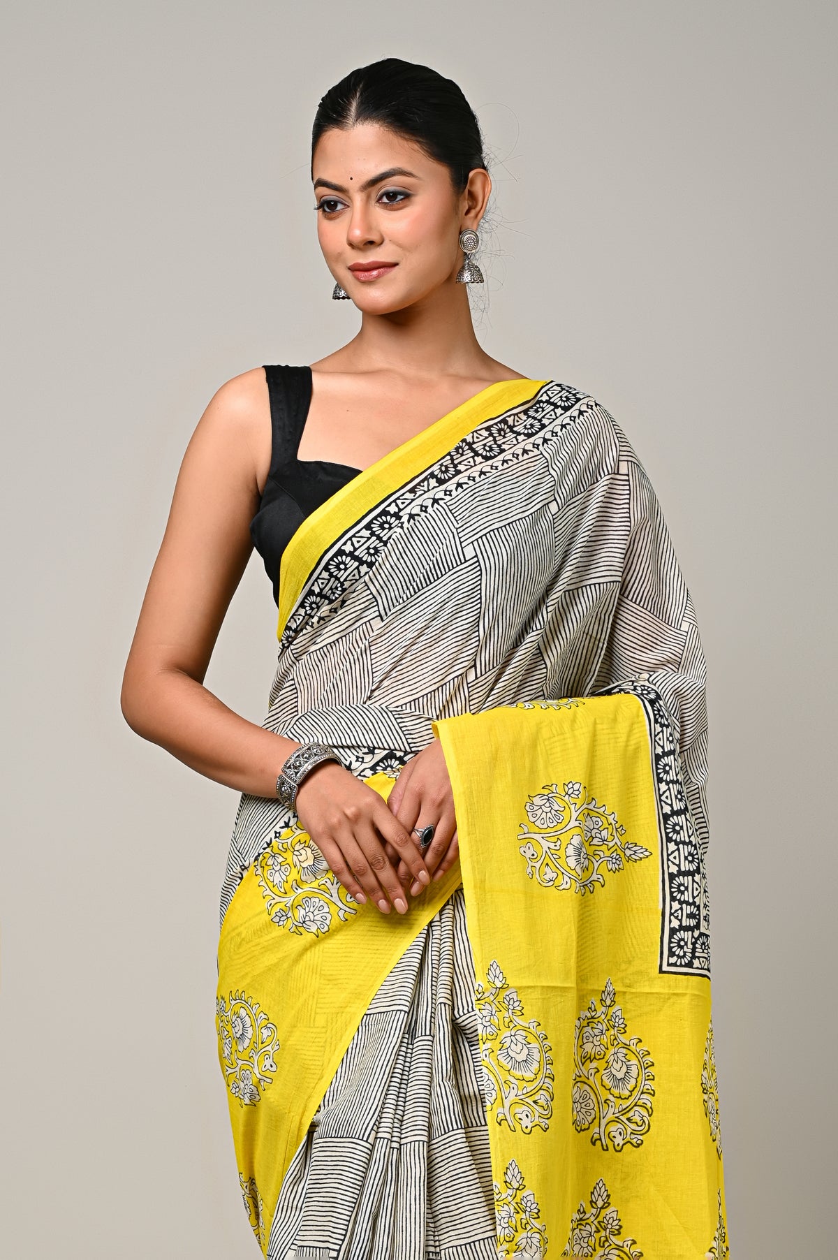 Sunlit Stripes Saree