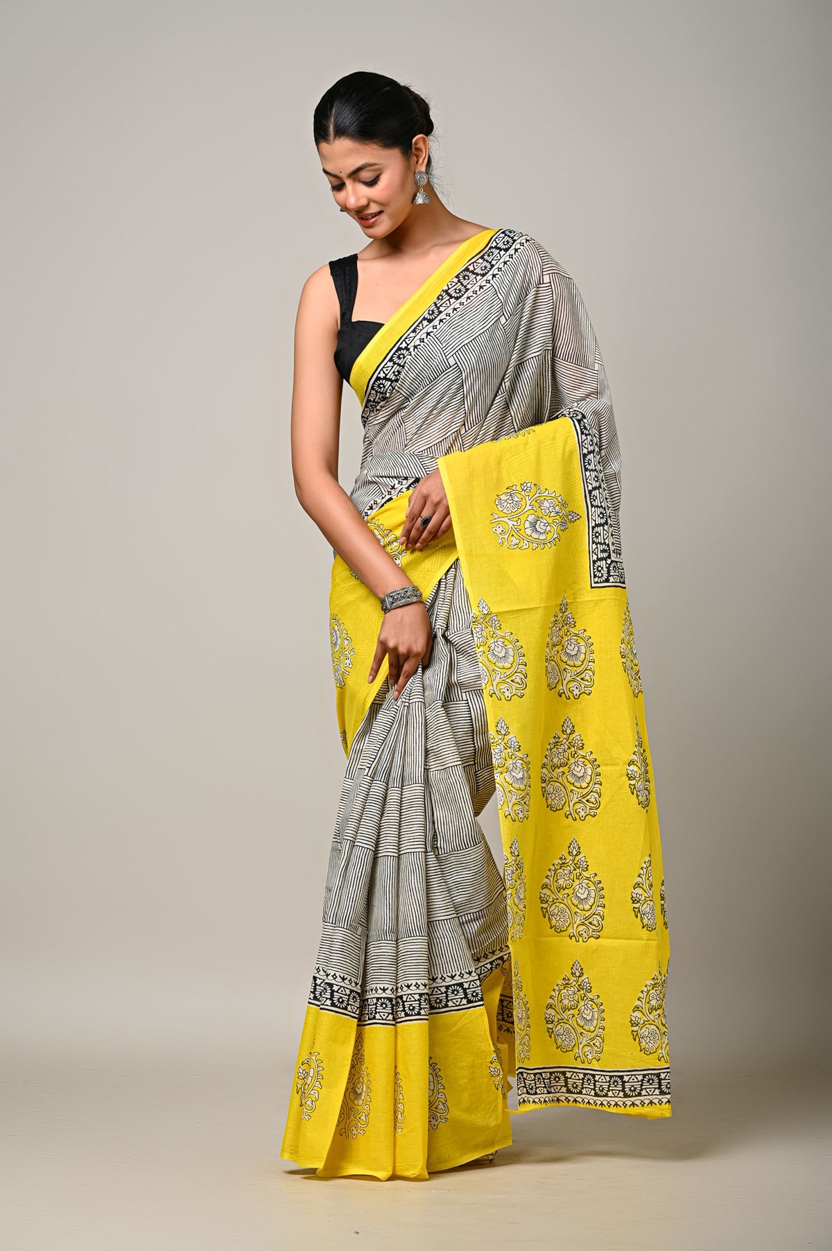 Sunlit Stripes Saree