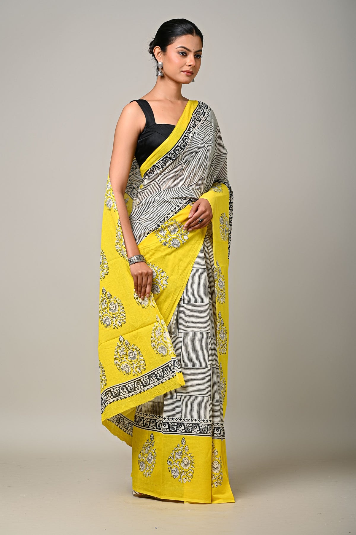 Sunlit Stripes Saree