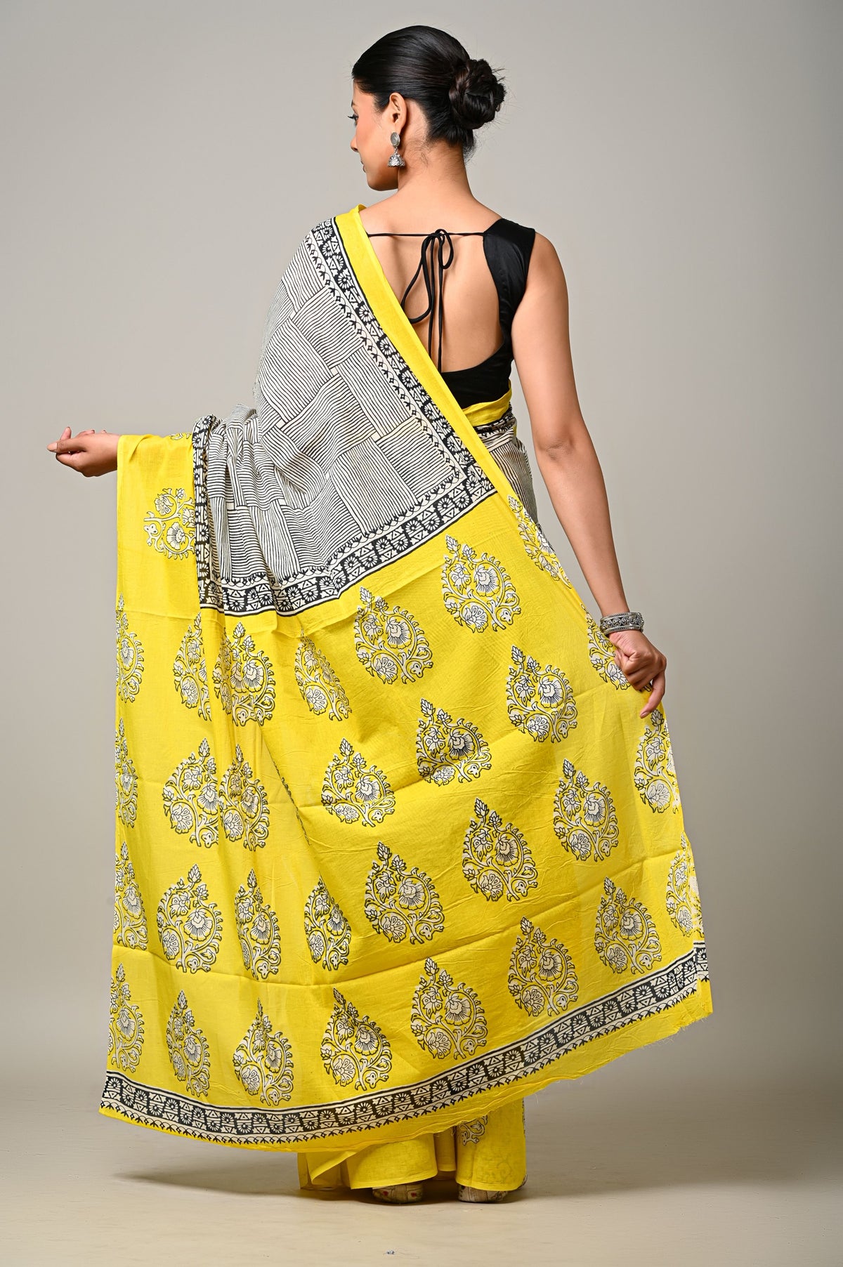 Sunlit Stripes Saree