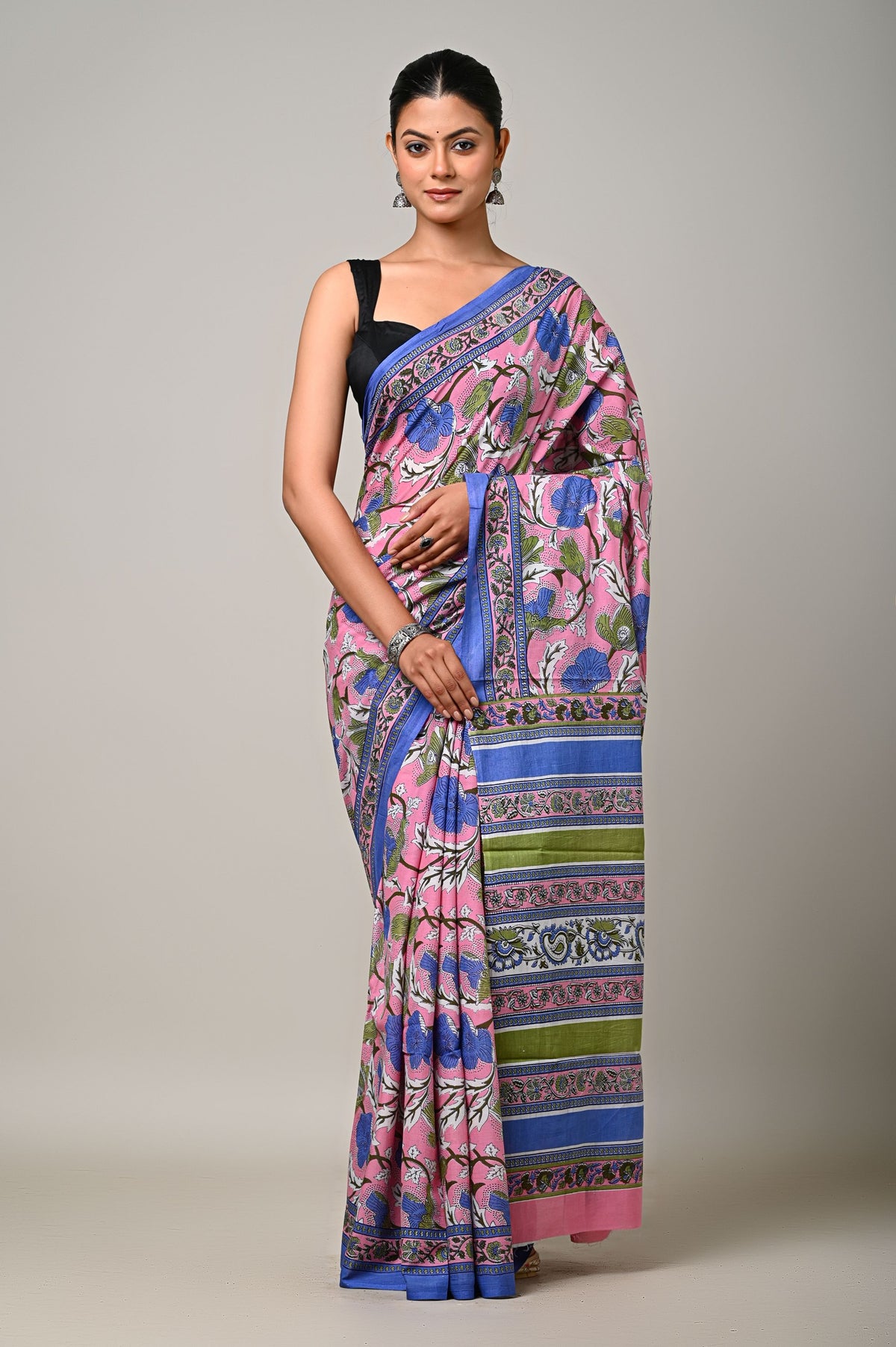 Pink Garden Saree