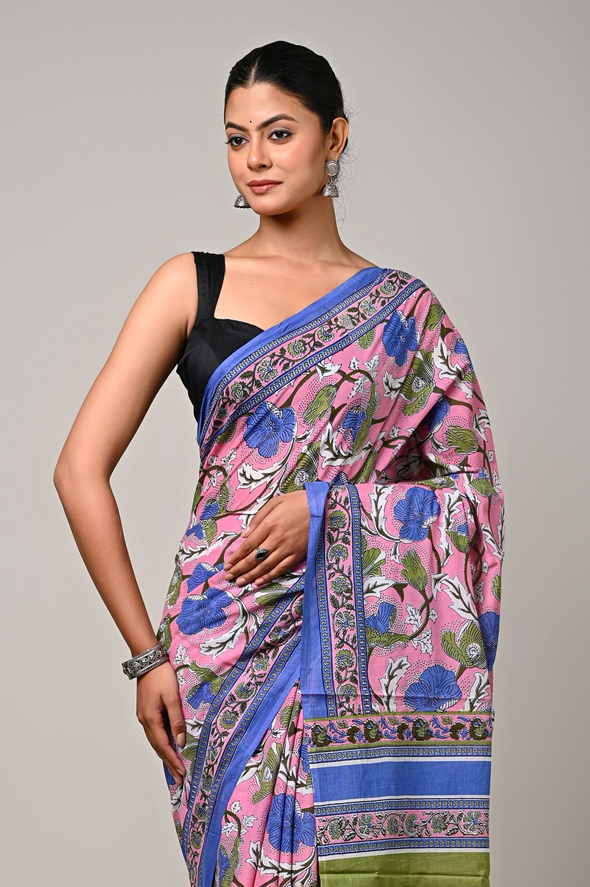 Pink Garden Saree