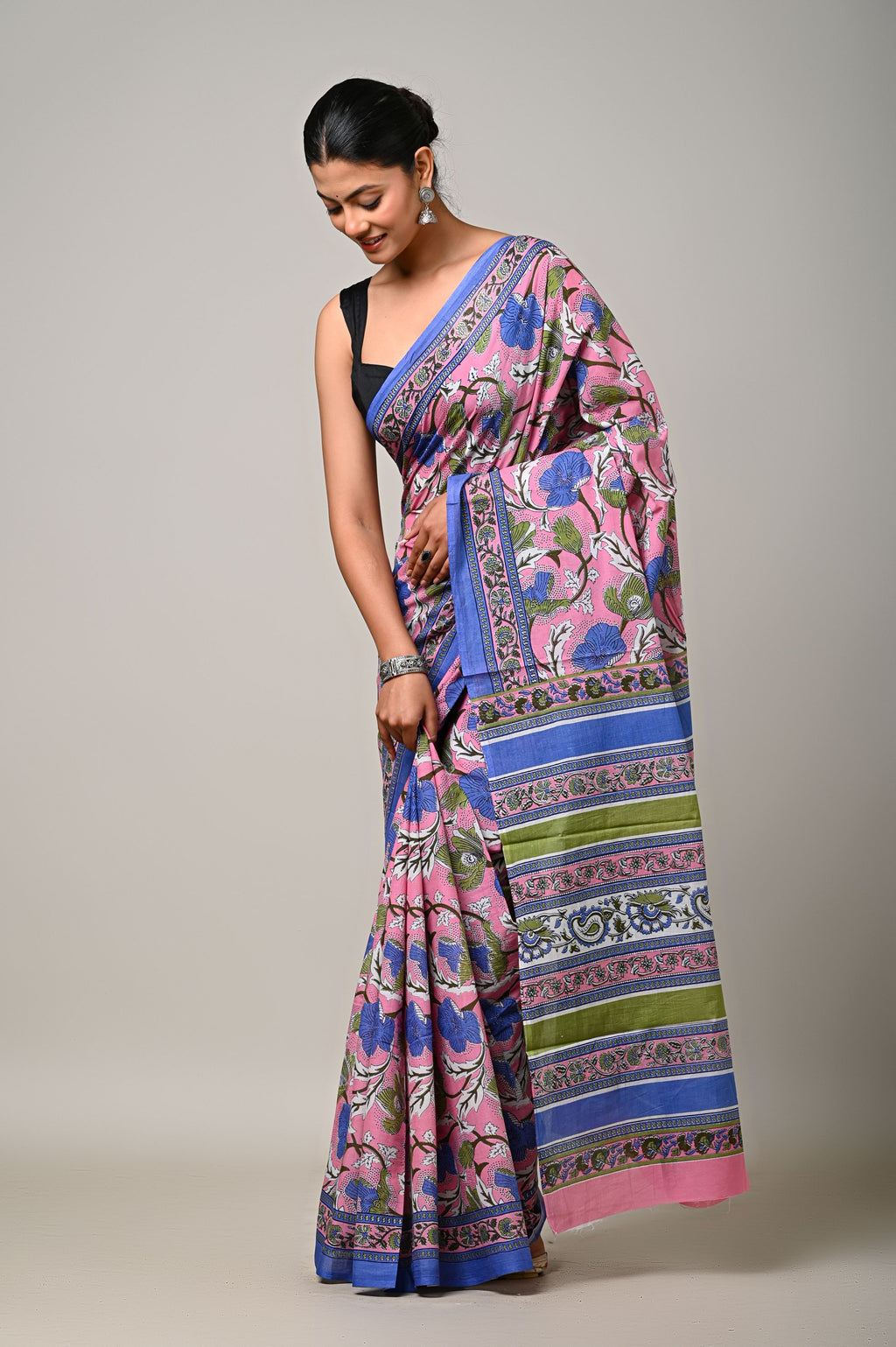 Pink Garden Saree