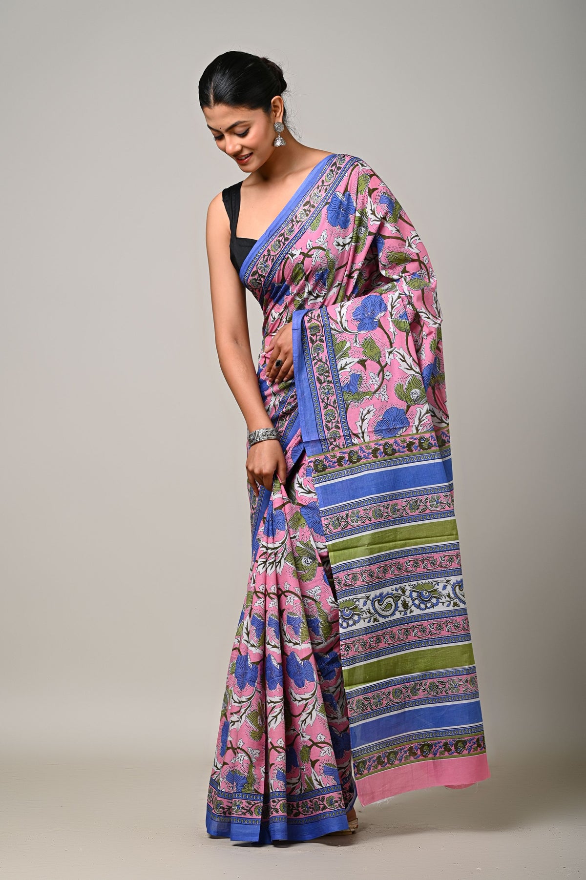 Pink Garden Saree