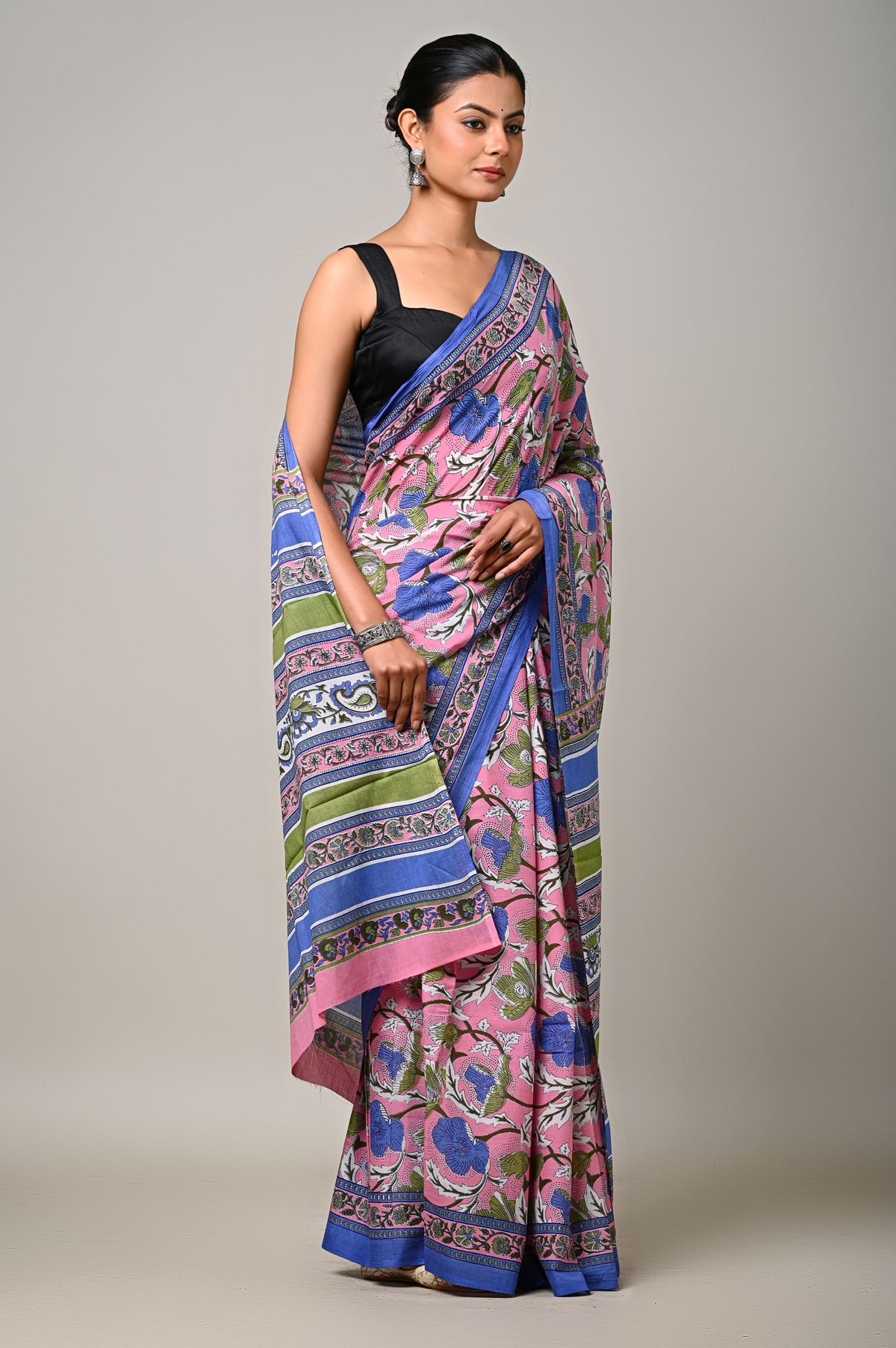 Pink Garden Saree