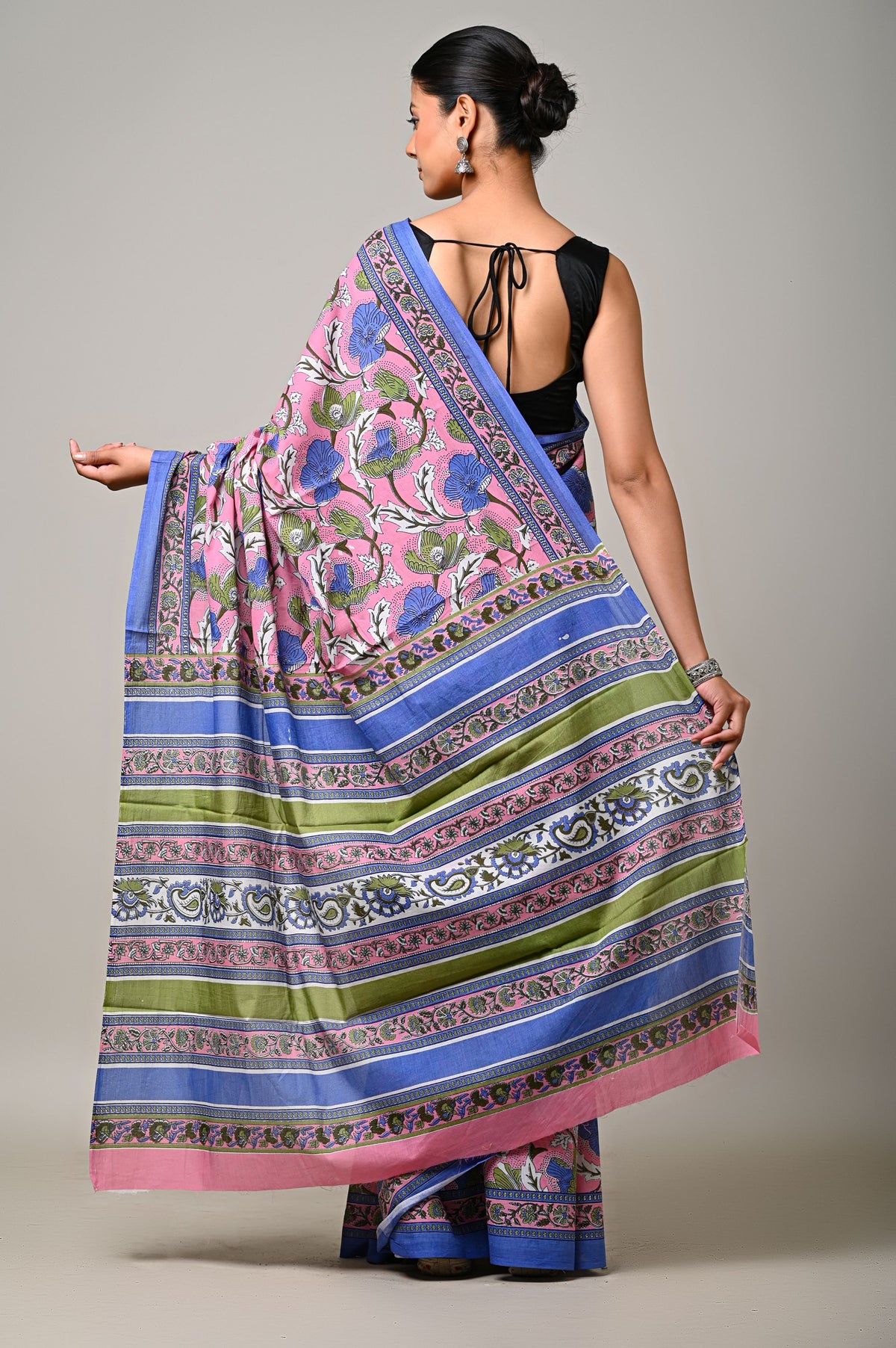 Pink Garden Saree