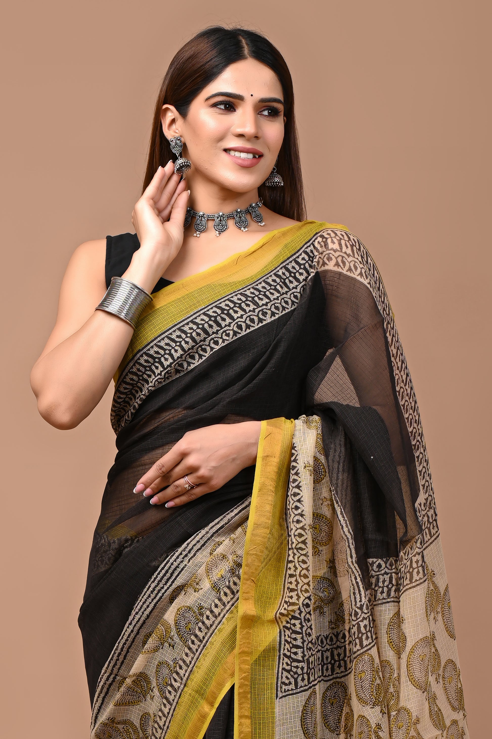 Midnight Ruby Saree