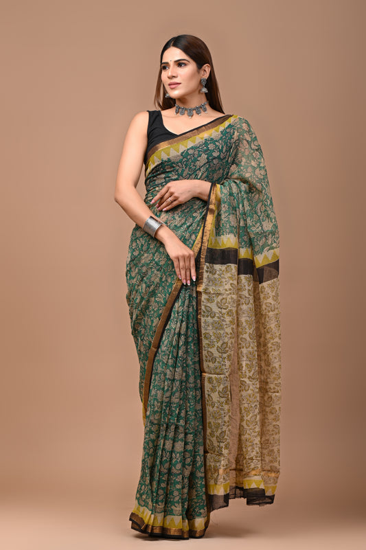 Emerald Bloosom Saree