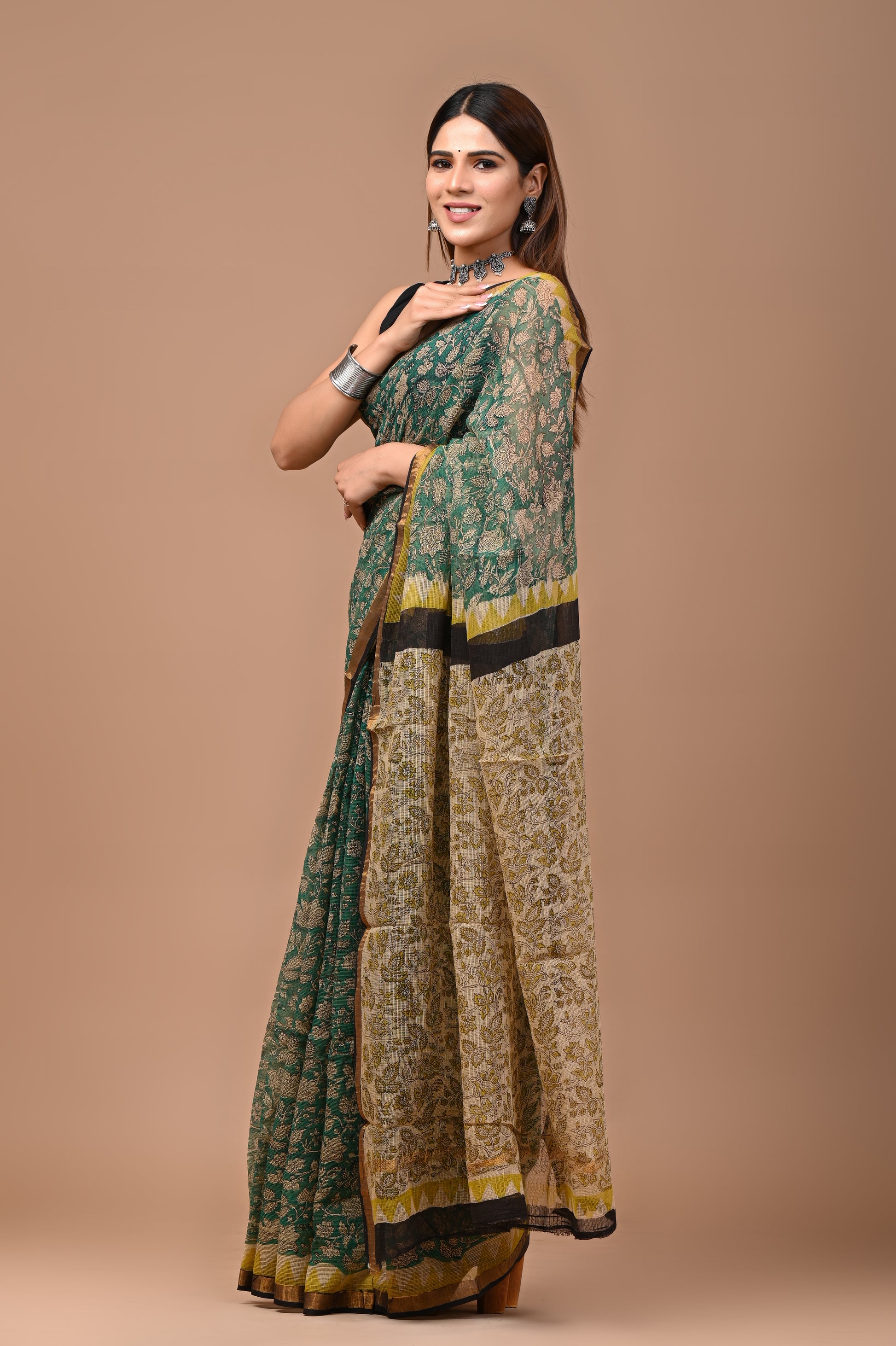 Emerald Bloosom Saree