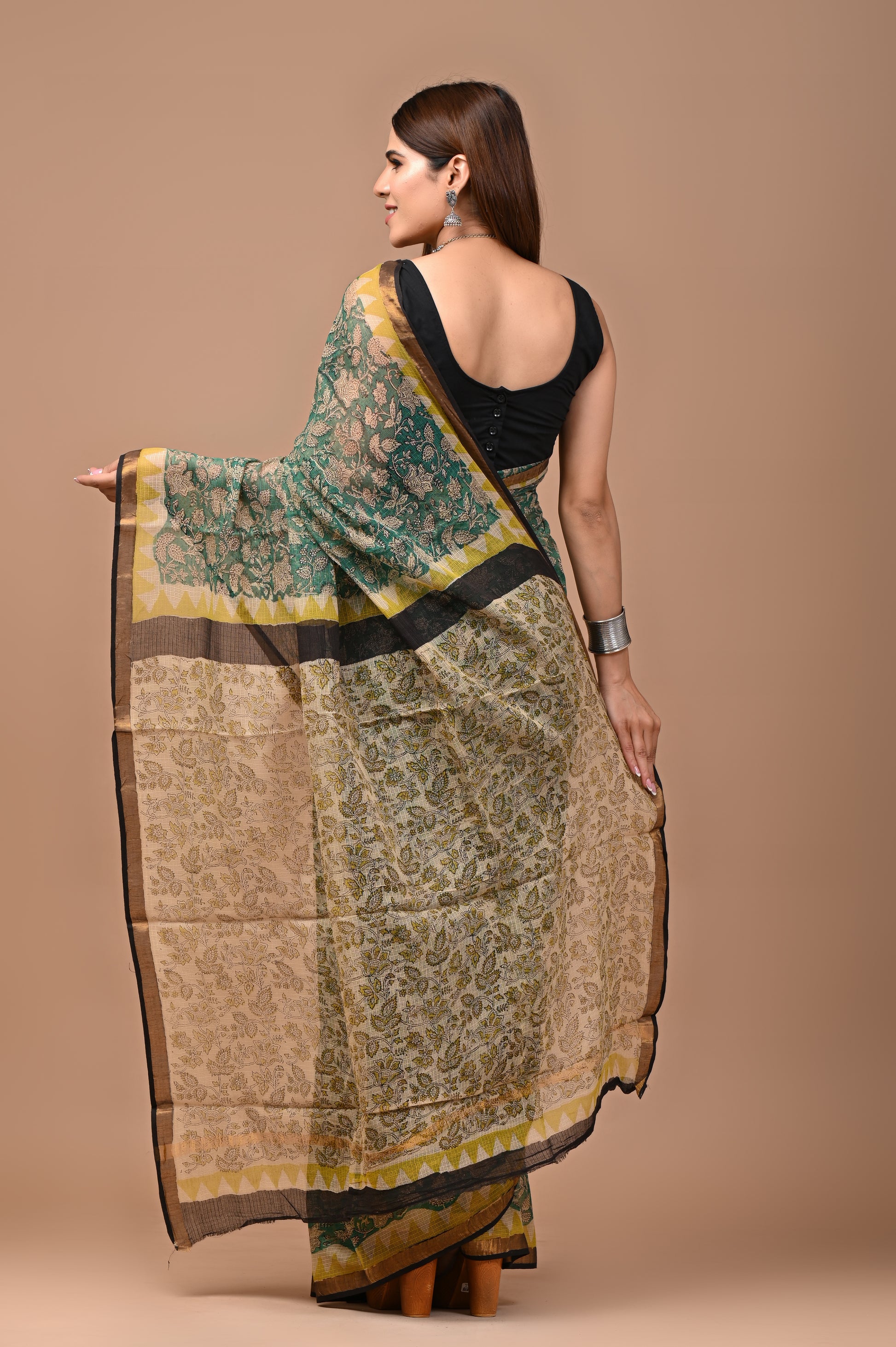 Emerald Bloosom Saree