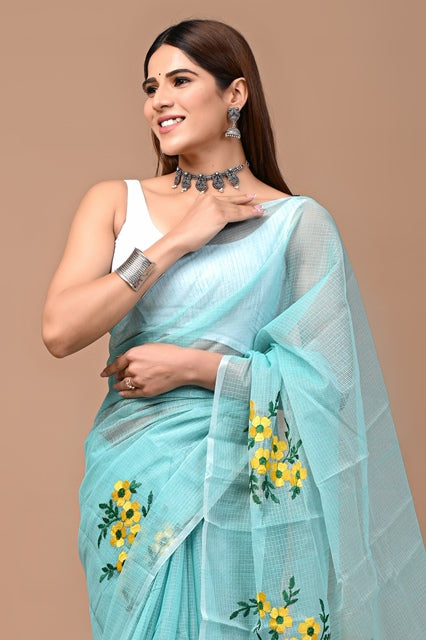 Sunny Sky Saree