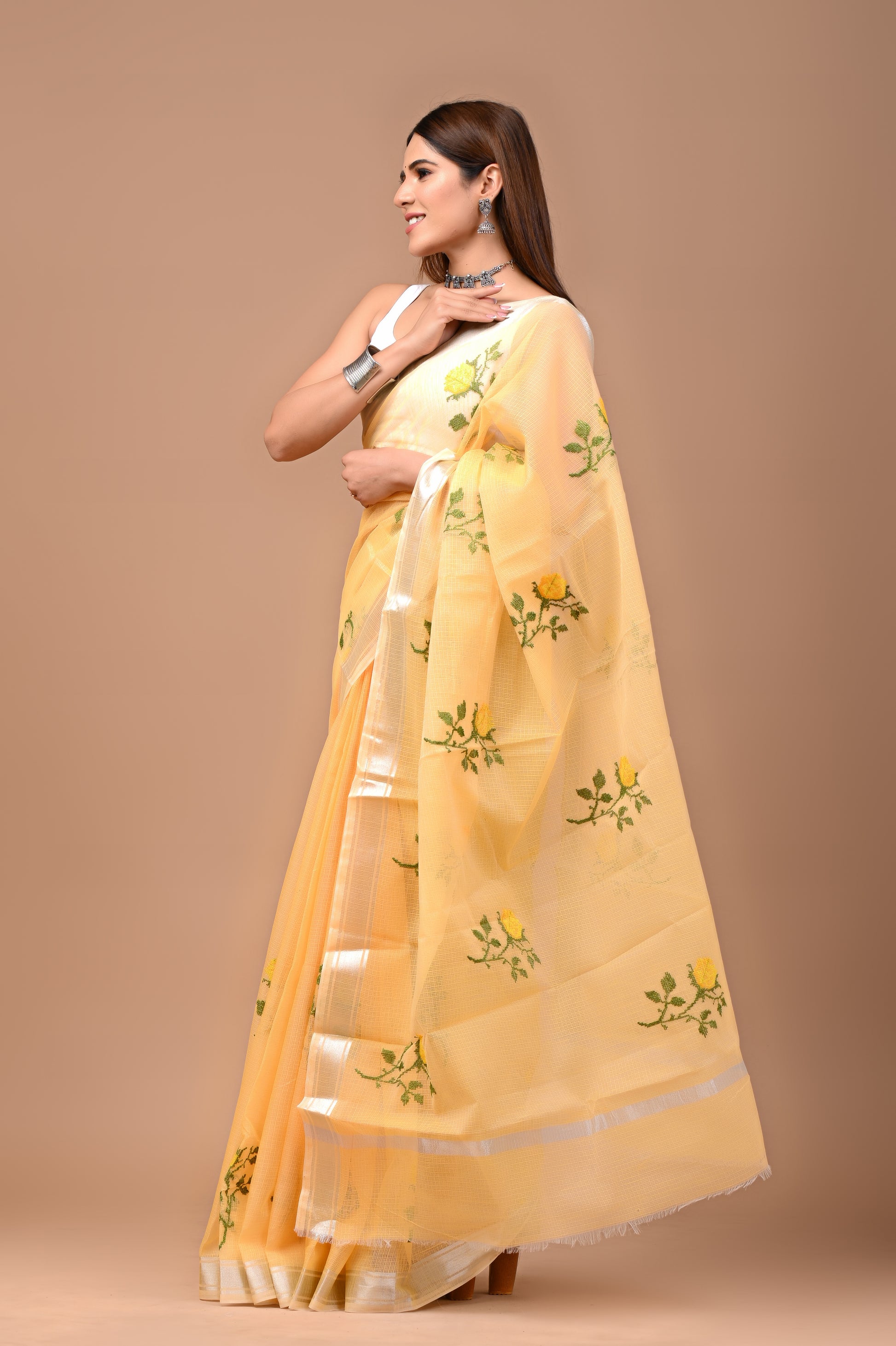 Sunshine Bloom Saree