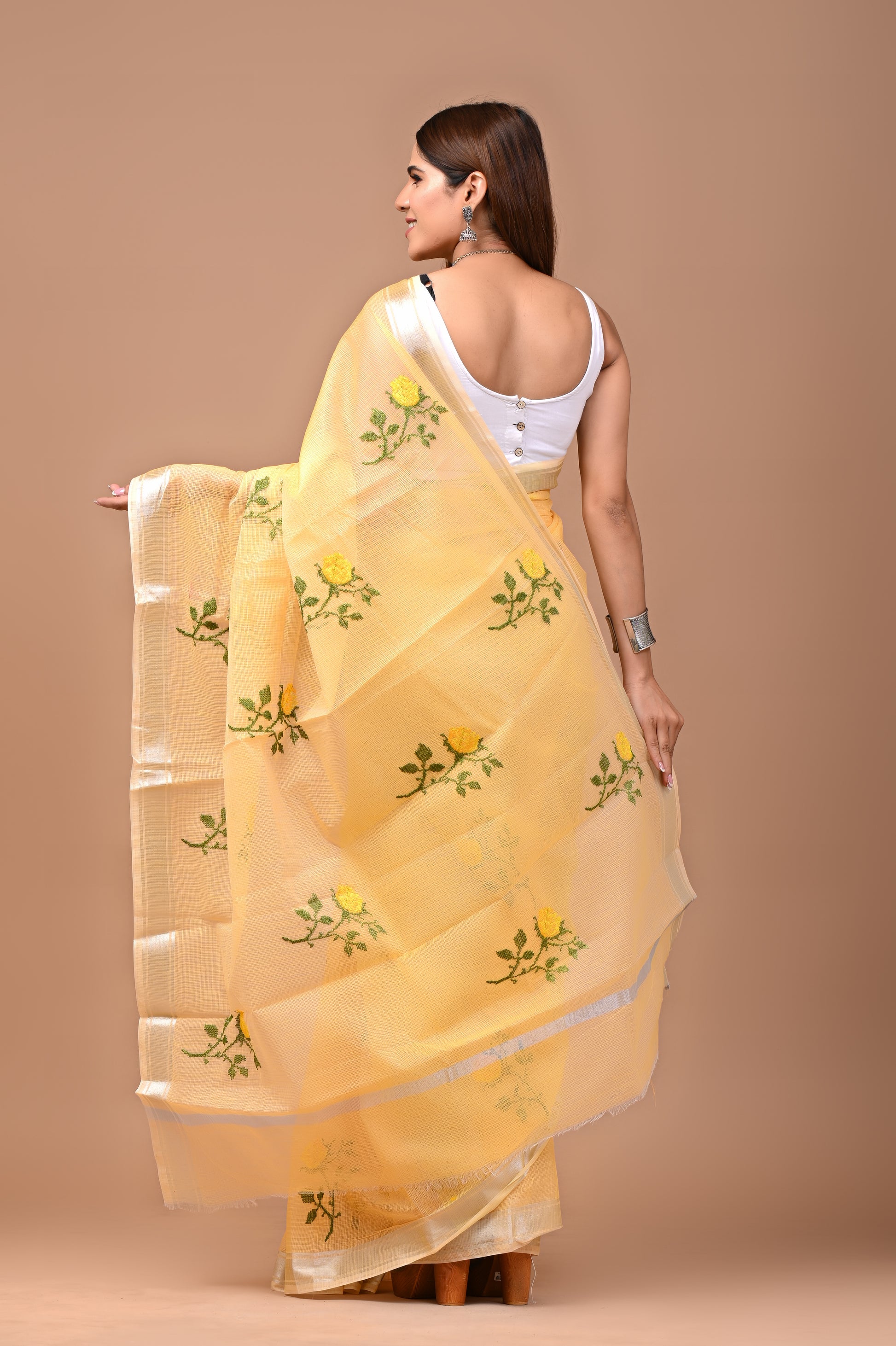 Sunshine Bloom Saree