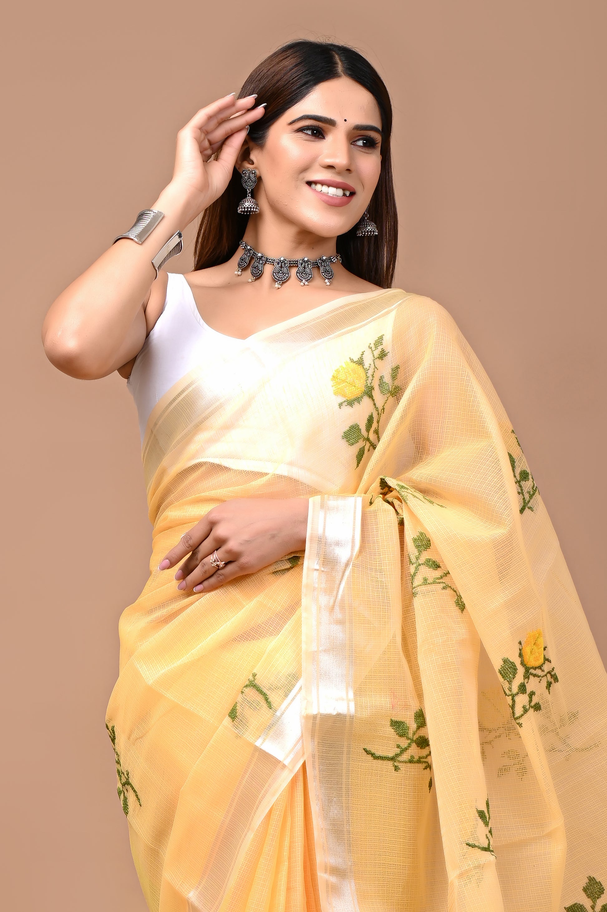 Sunshine Bloom Saree