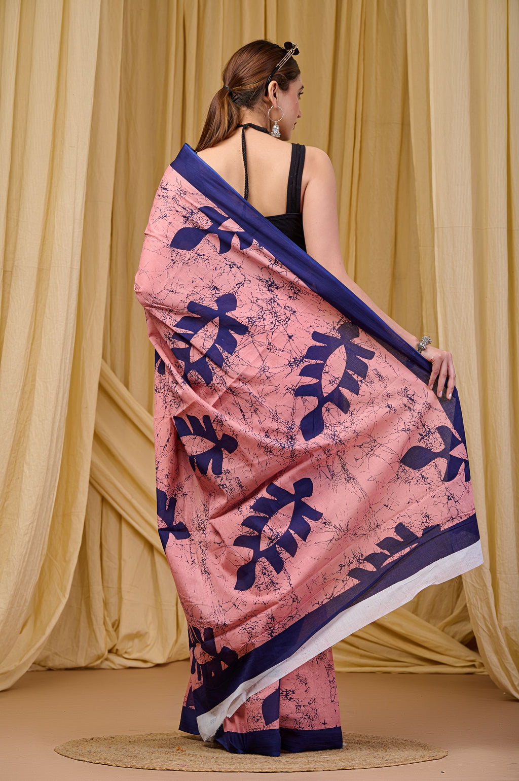 Orchid Breeze Mulmul Saree