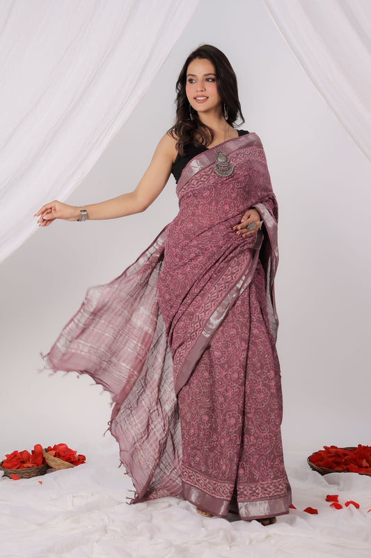 Rosy Whisper Saree