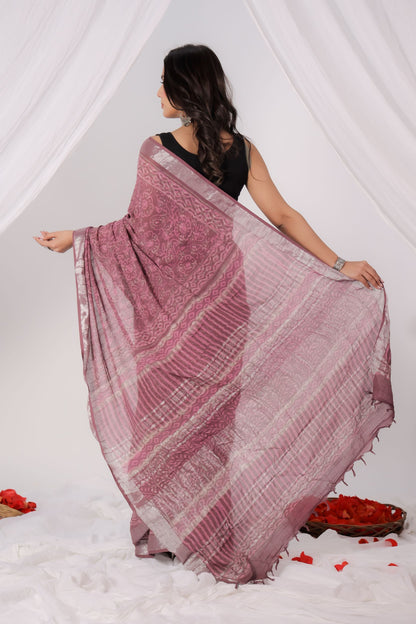 Rosy Whisper Saree