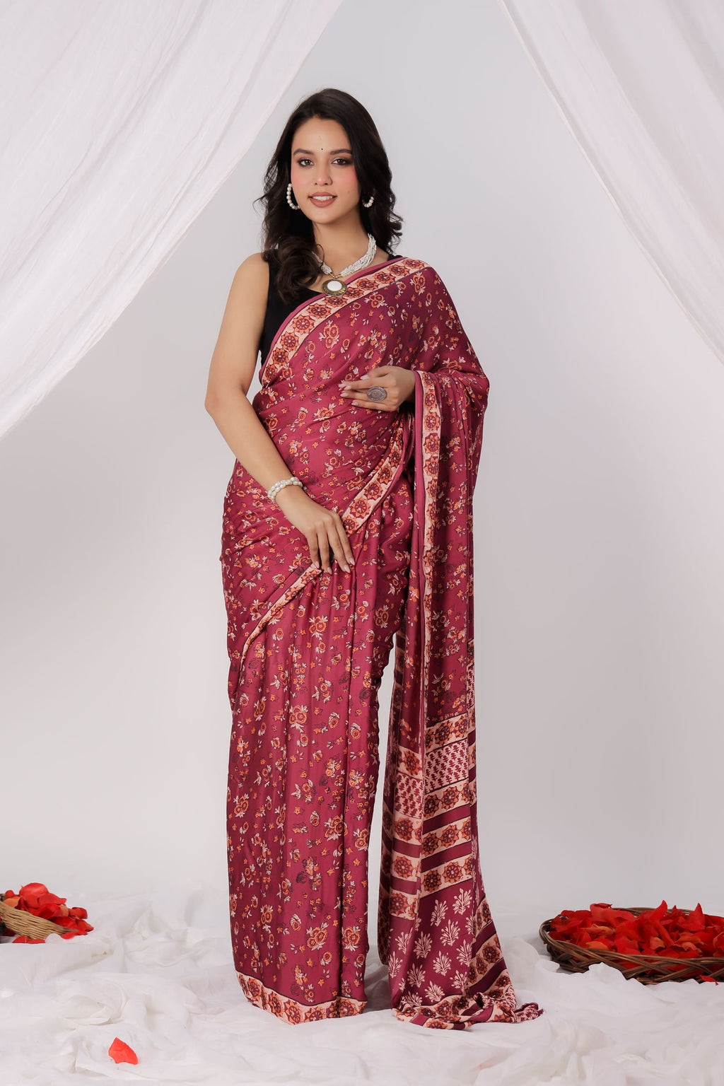 Gulnaar Charm Modal Saree
