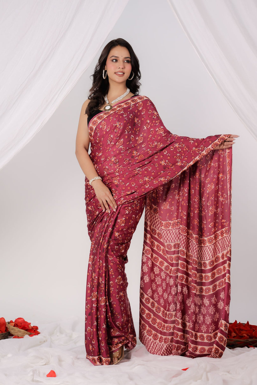 Gulnaar Charm Modal Saree