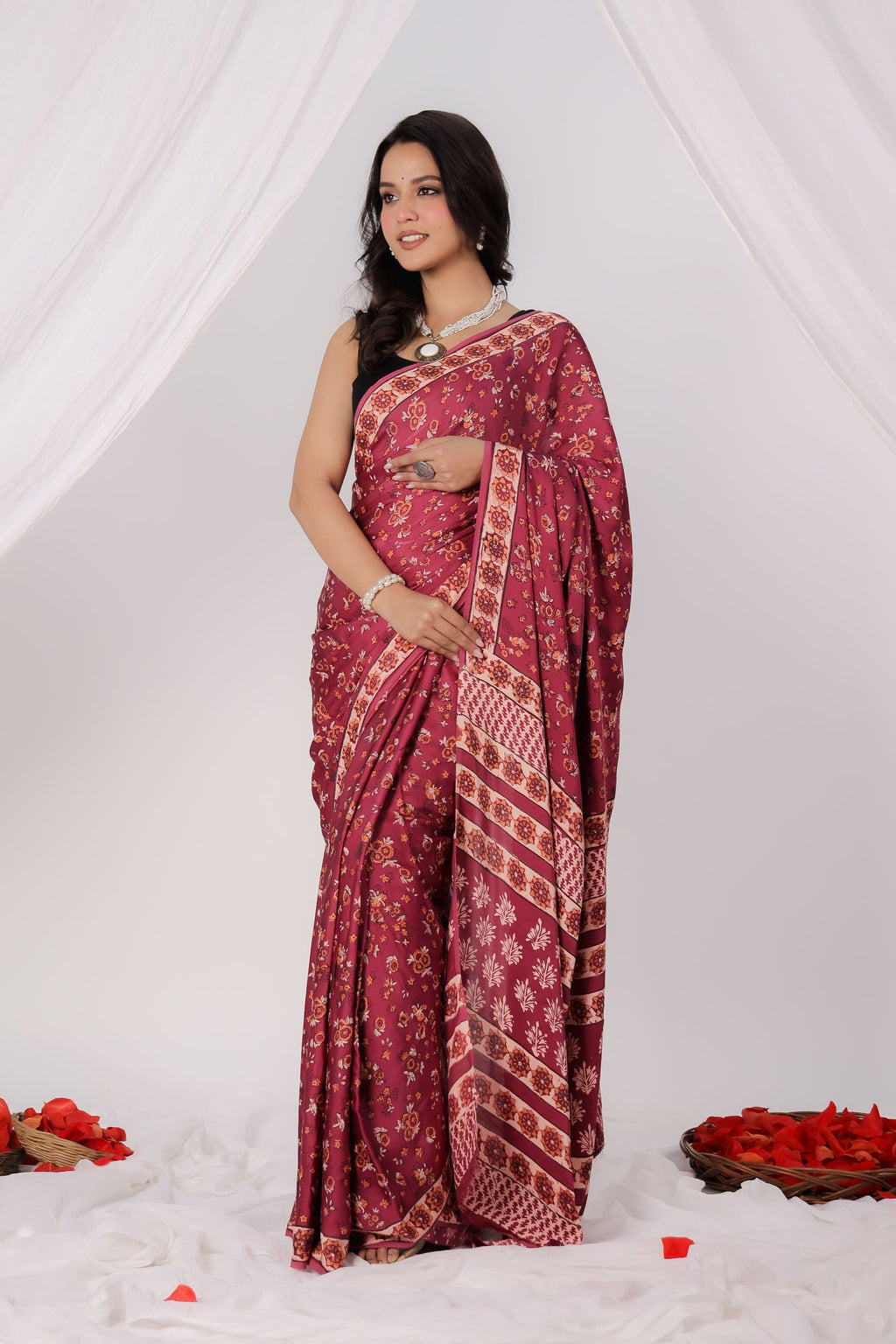 Gulnaar Charm Modal Saree