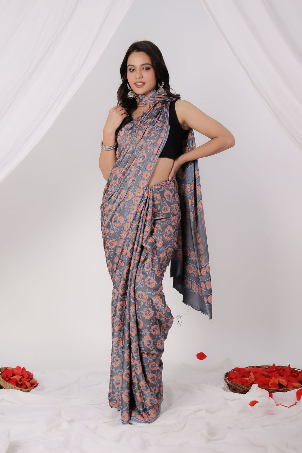 Petal Dust Modal Saree