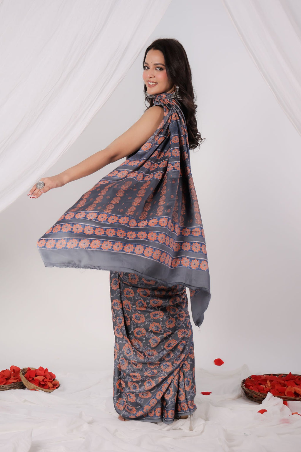 Petal Dust Modal Saree