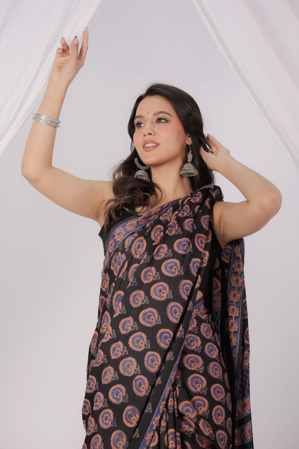 Kohled Petals Modal Saree