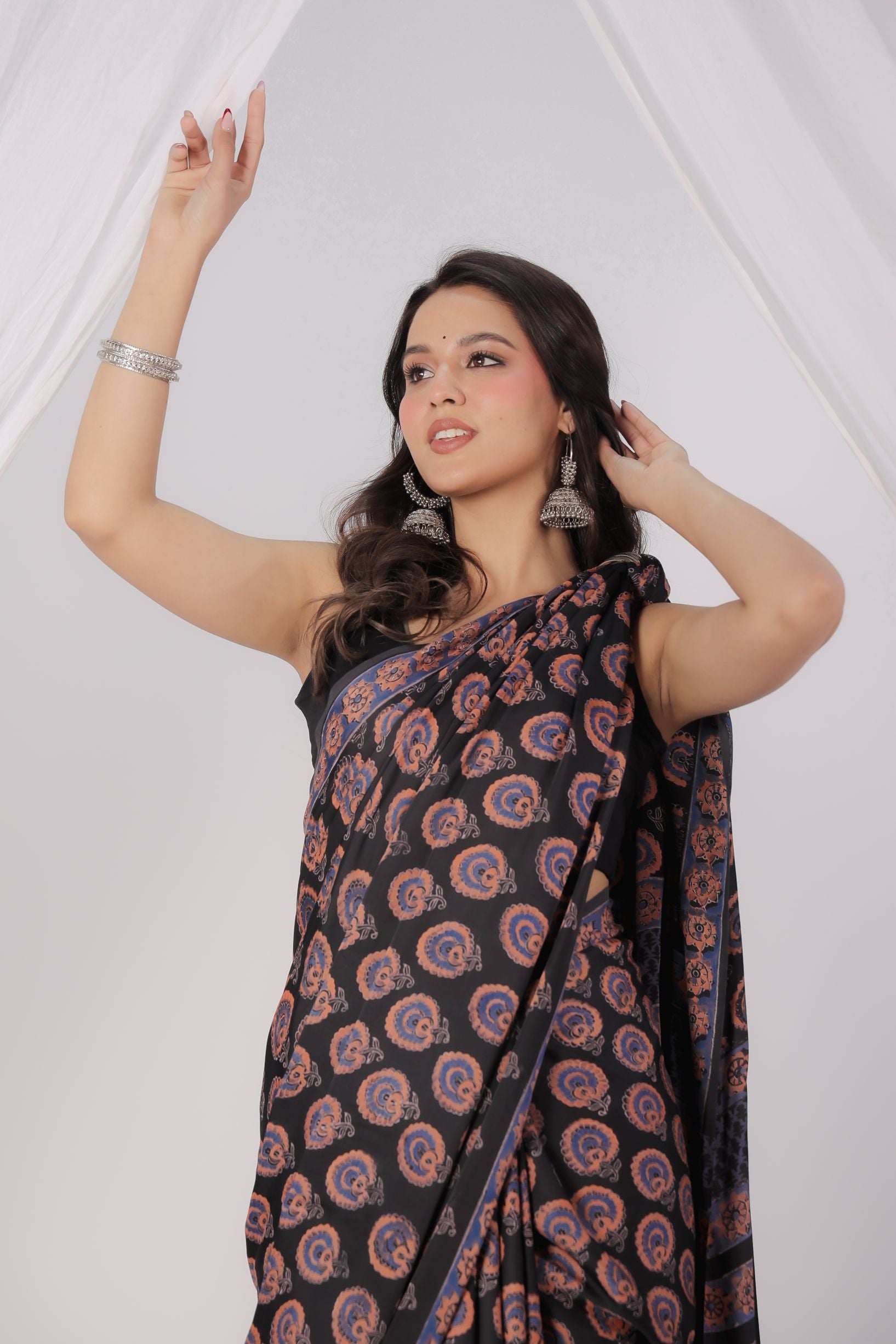 Kohled Petals Modal Saree