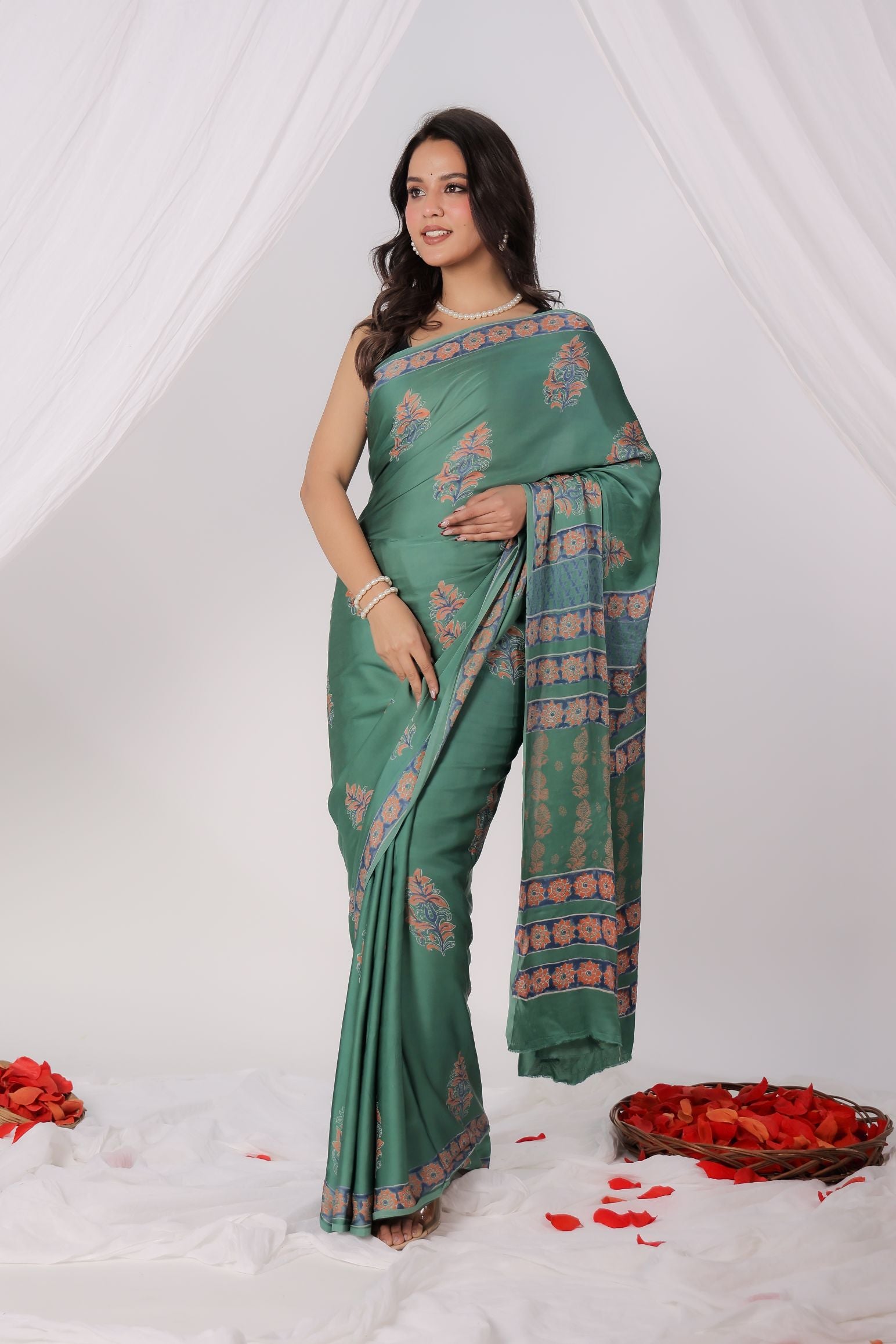 Jade Flow Modal Saree
