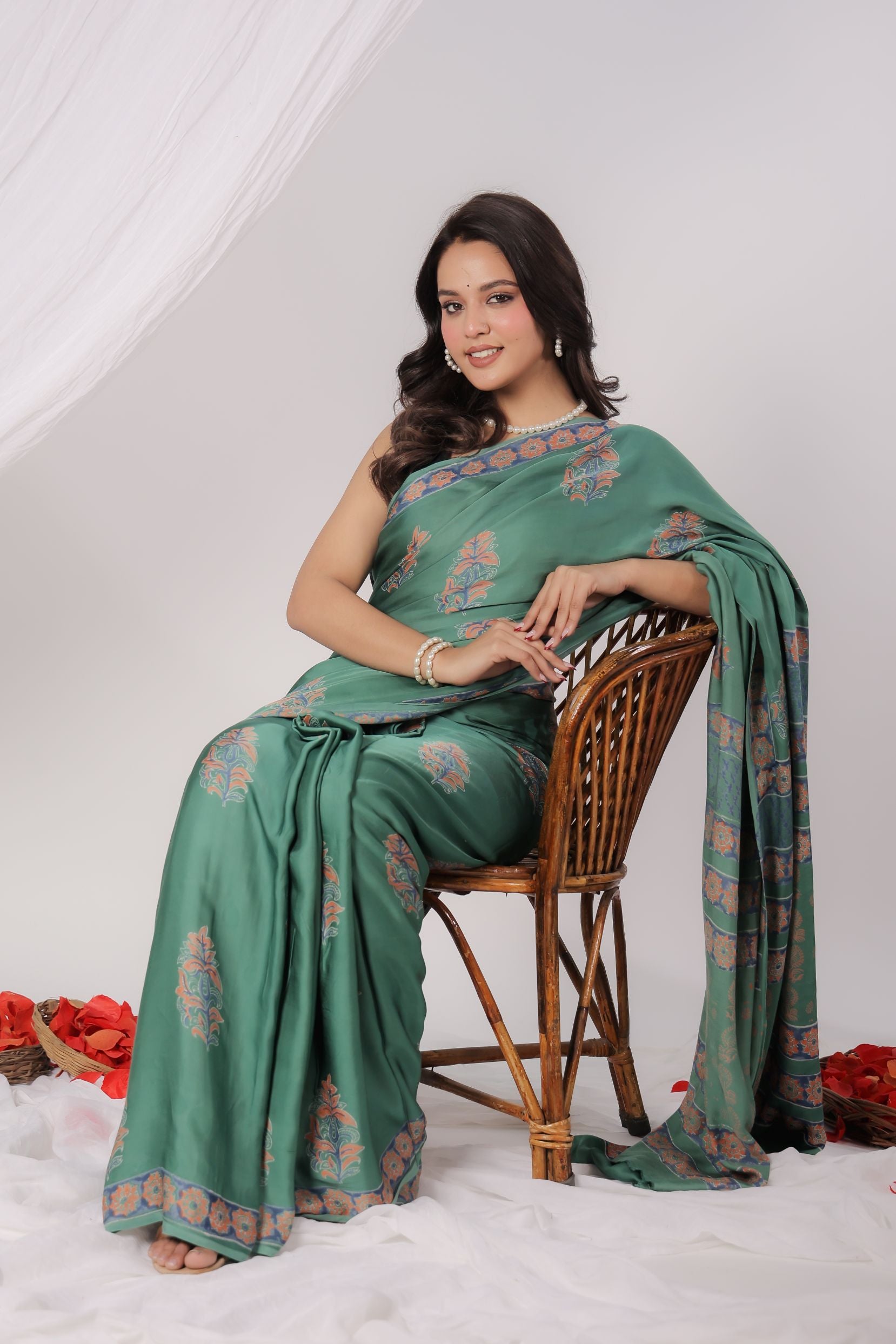 Jade Flow Modal Saree