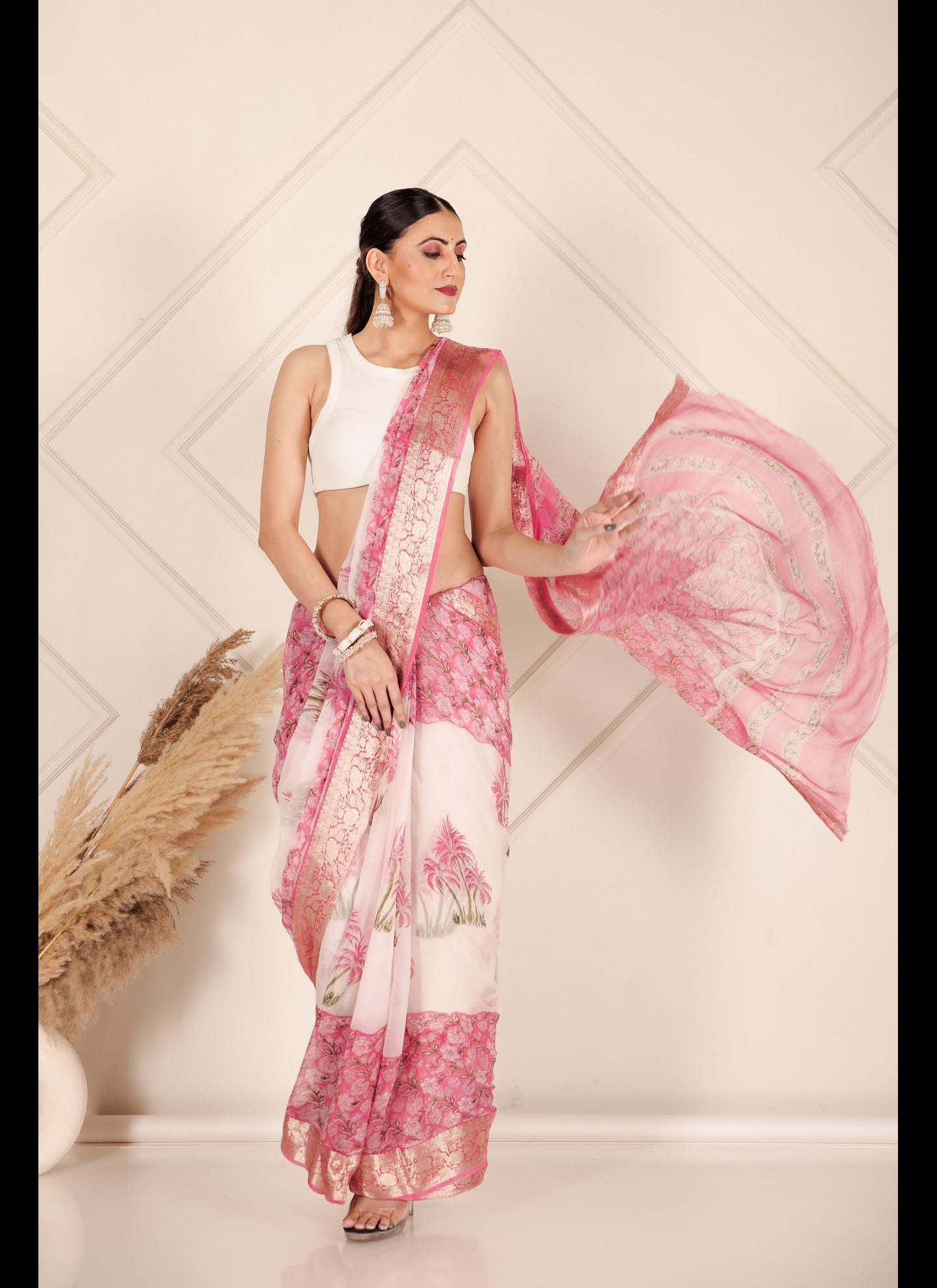 Blush Bloom Saree