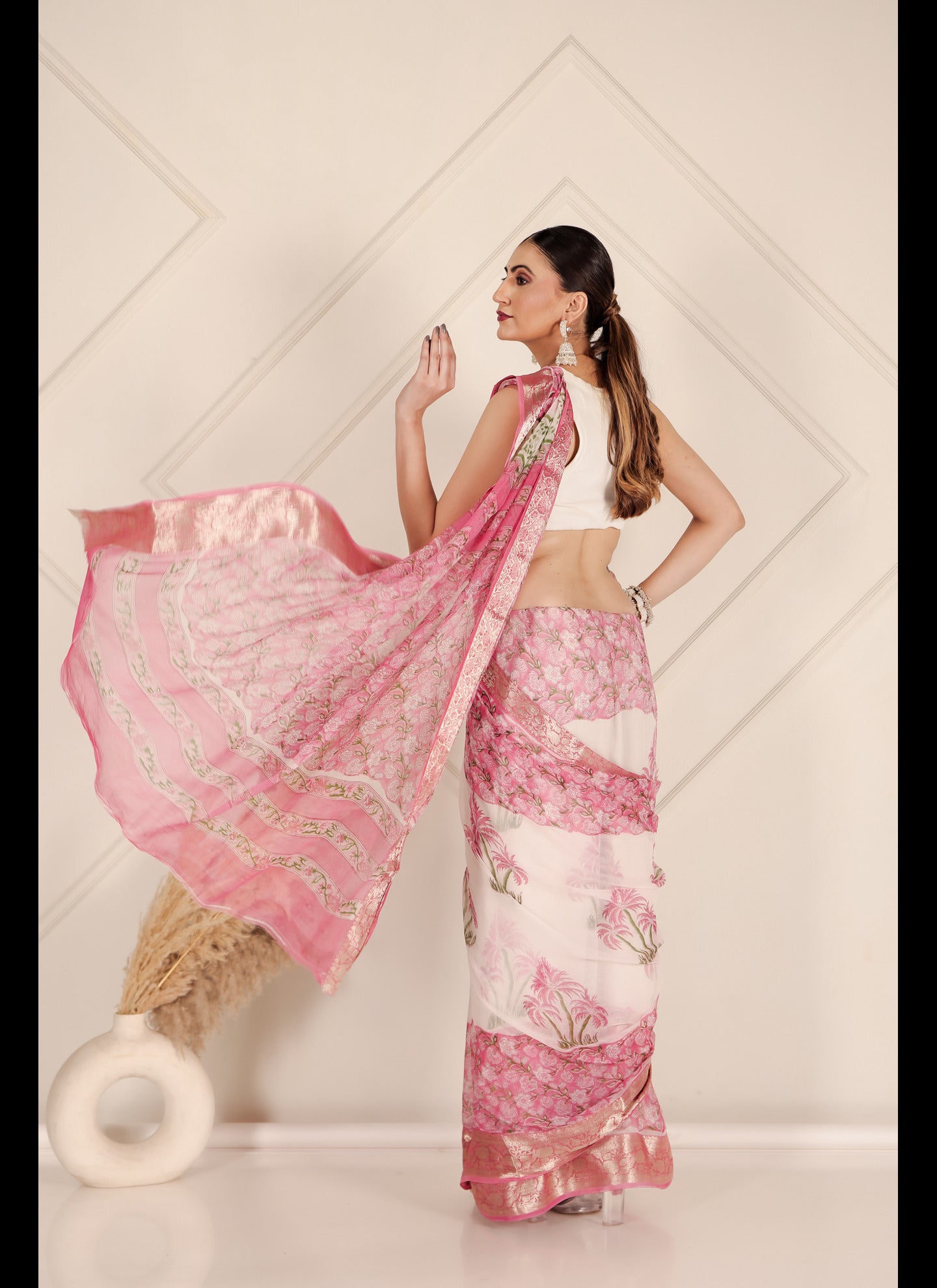 Blush Bloom Saree