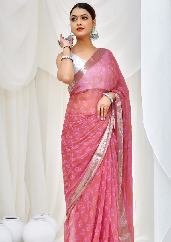 Whimsy Bloom Saree