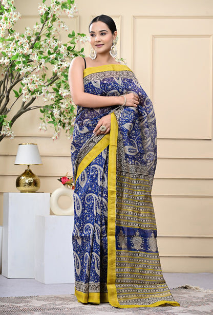 Sunpetal Sky Saree