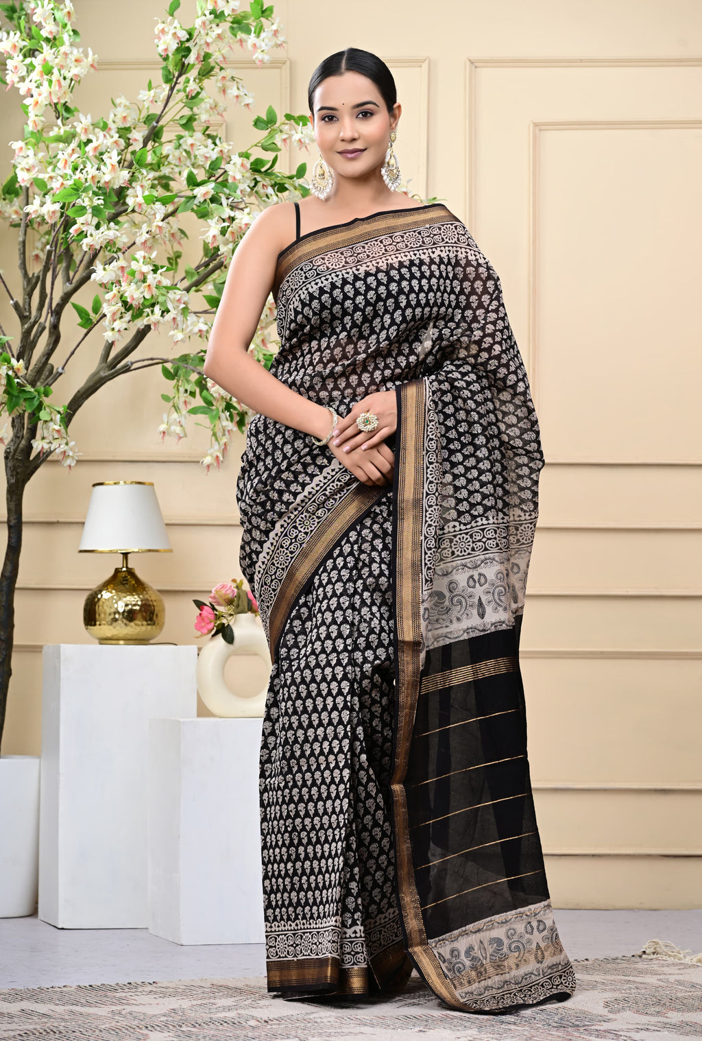 Ebon Weave Saree