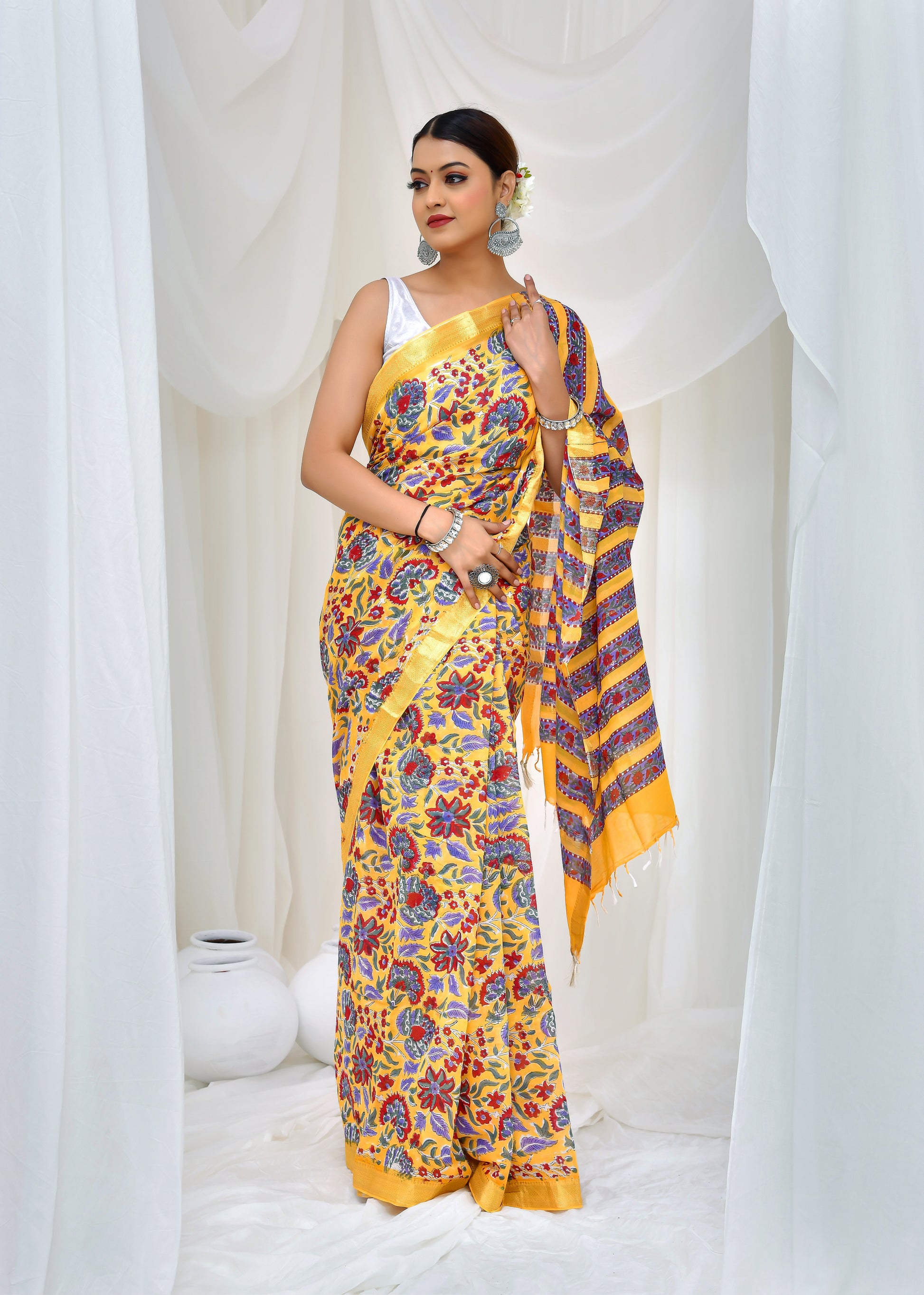 Marigold Twilight Saree